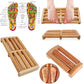 Wooden Roller Massager | Durable Natural Wood Design For Relaxation Stress Relief And Improved Blood Circulation